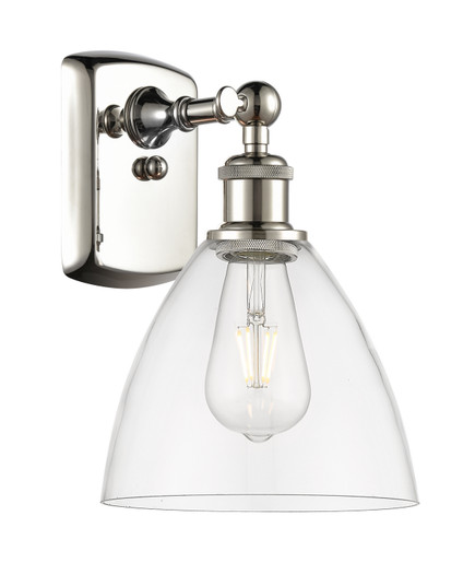 Ballston One Light Wall Sconce in Polished Nickel (405|516-1W-PN-GBD-752)