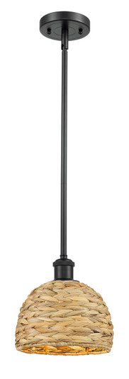 Ballston One Light Mini Pendant in Matte Black (405|516-1S-BK-RBD-8-NAT)