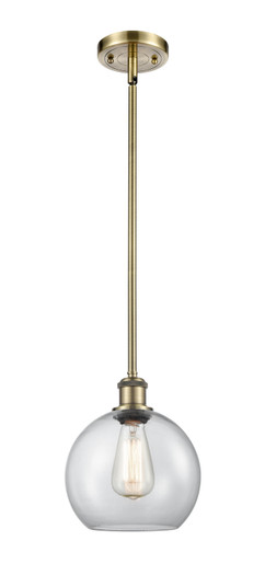 Ballston LED Mini Pendant in Antique Brass (405|516-1S-AB-G122-8-LED)