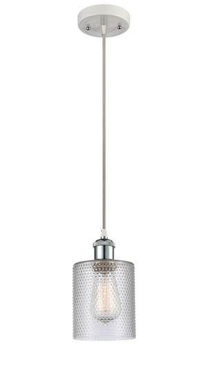 Ballston One Light Mini Pendant in White Polished Chrome (405|516-1P-WPC-G112)