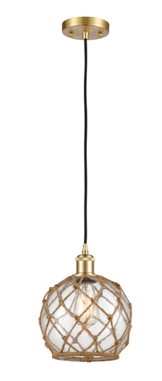 Ballston LED Mini Pendant in Satin Gold (405|516-1P-SG-G122-8RB-LED)