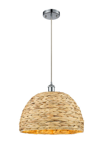 Ballston One Light Mini Pendant in Polished Chrome (405|516-1P-PC-RBD-16-NAT)