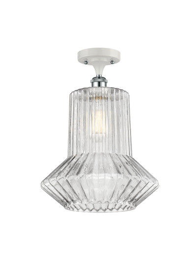 Ballston LED Semi-Flush Mount in White Polished Chrome (405|516-1C-WPC-G212-LED)