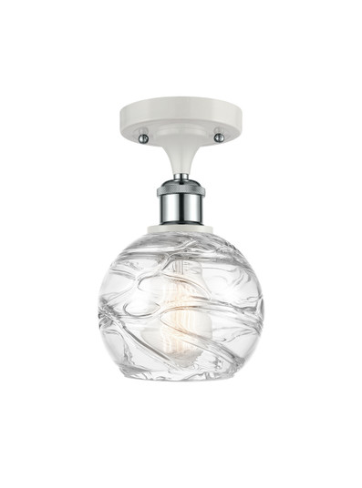 Ballston LED Semi-Flush Mount in White Polished Chrome (405|516-1C-WPC-G1213-6-LED) Ballston LED Semi-Flush Mount in White Polished Chrome (405|516-1C-WPC-G1213-6-LED)