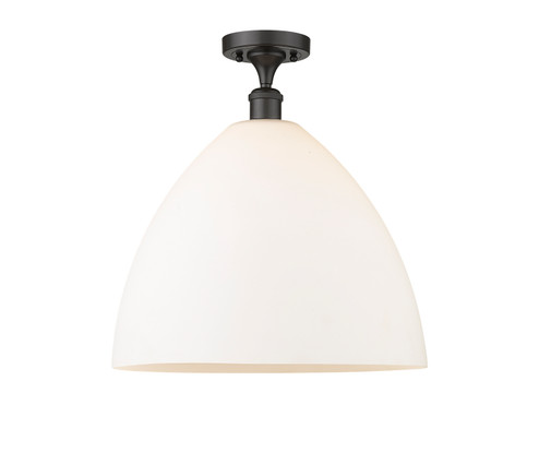 Ballston One Light Semi-Flush Mount in Satin Gold (405|516-1C-SG-GBD-162)