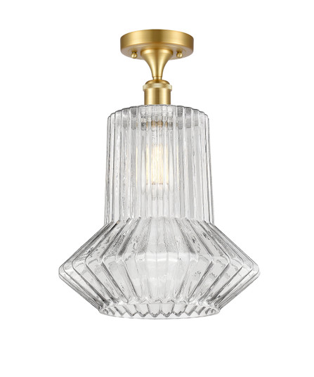 Ballston LED Semi-Flush Mount in Satin Gold (405|516-1C-SG-G212-LED)