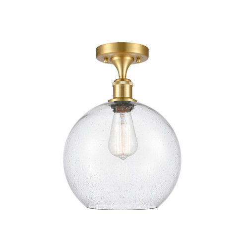 Ballston LED Semi-Flush Mount in Satin Gold (405|516-1C-SG-G124-10-LED)