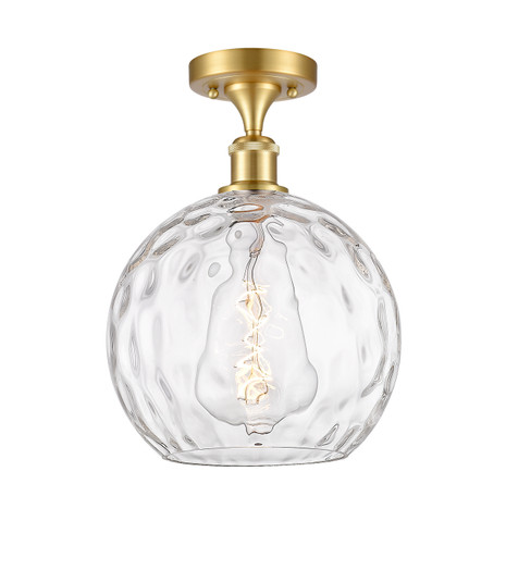 Ballston One Light Semi-Flush Mount in Satin Gold (405|516-1C-SG-G1215-10)