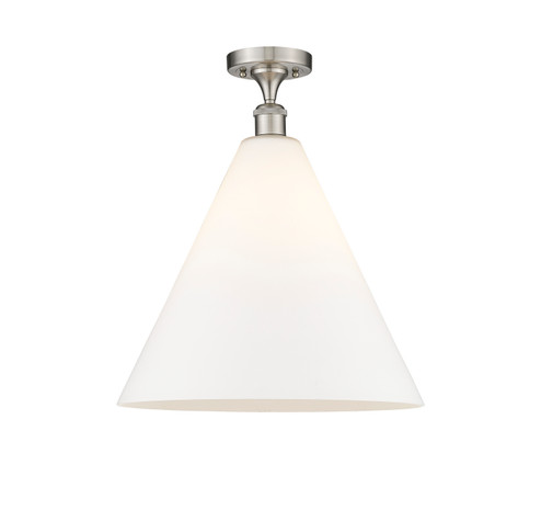 Ballston One Light Semi-Flush Mount in Polished Nickel (405|516-1C-PN-GBC-161)