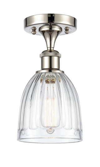 Ballston One Light Semi-Flush Mount in Polished Nickel (405|516-1C-PN-G442)