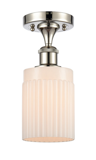 Ballston One Light Semi-Flush Mount in Polished Nickel (405|516-1C-PN-G341)