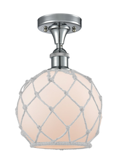 Ballston One Light Semi-Flush Mount in Polished Chrome (405|516-1C-PC-G121-8RW)