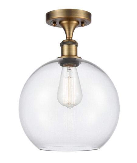 Ballston One Light Semi-Flush Mount in Brushed Brass (405|516-1C-BB-G122-10)