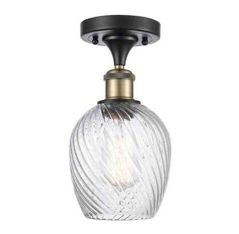 Ballston One Light Semi-Flush Mount in Black Antique Brass (405|516-1C-BAB-G292)