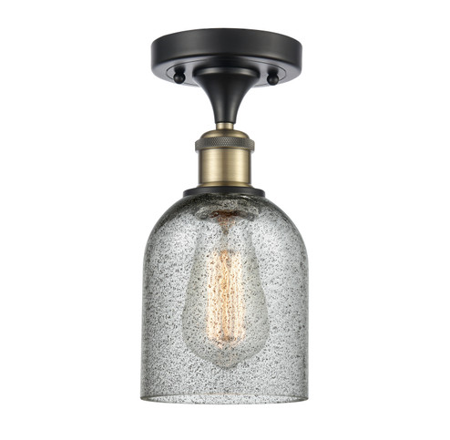 Ballston One Light Semi-Flush Mount in Black Antique Brass (405|516-1C-BAB-G257)