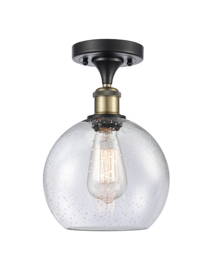 Ballston LED Semi-Flush Mount in Black Antique Brass (405|516-1C-BAB-G124-8-LED)