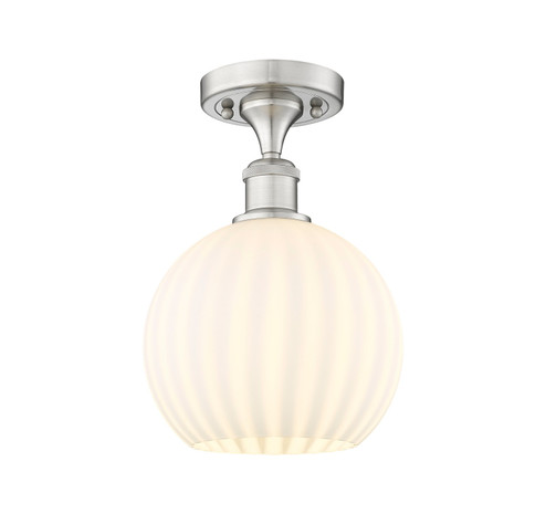 Ballston One Light Semi-Flush Mount in Black Antique Brass (405|516-1C-BAB-G1215-8)