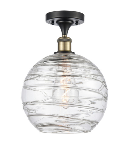 Ballston One Light Semi-Flush Mount in Black Antique Brass (405|516-1C-BAB-G1213-10)