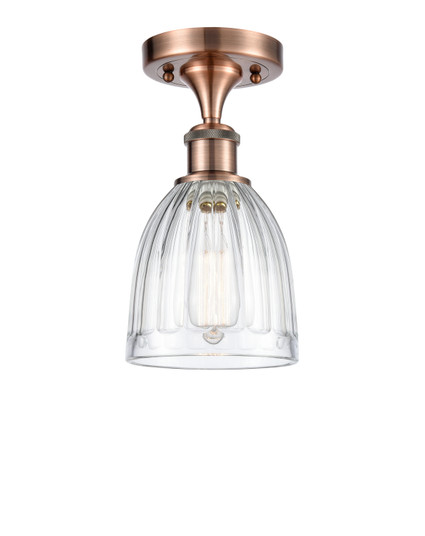 Ballston One Light Semi-Flush Mount in Antique Copper (405|516-1C-AC-G442)