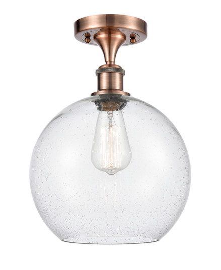 Ballston LED Semi-Flush Mount in Antique Copper (405|516-1C-AC-G124-10-LED)