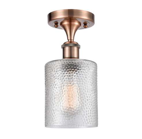 Ballston One Light Semi-Flush Mount in Antique Copper (405|516-1C-AC-G112)