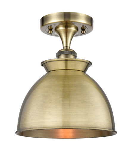 Ballston One Light Semi-Flush Mount in Antique Brass (405|516-1C-AB-M14-AB) Ballston One Light Semi-Flush Mount in Antique Brass (405|516-1C-AB-M14-AB)