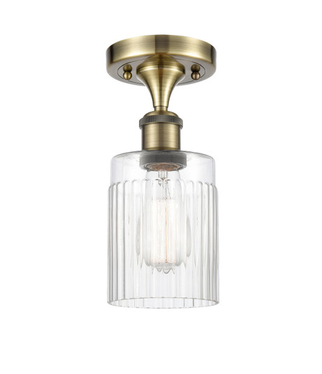 Ballston One Light Semi-Flush Mount in Antique Brass (405|516-1C-AB-G342)