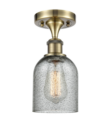 Ballston One Light Semi-Flush Mount in Antique Brass (405|516-1C-AB-G257)
