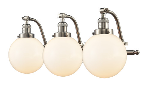 Franklin Restoration Three Light Bath Vanity in Brushed Satin Nickel (405|515-3W-SN-G201-8)
