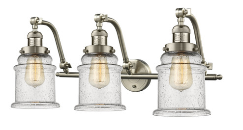 Franklin Restoration LED Bath Vanity in Brushed Satin Nickel (405|515-3W-SN-G184-LED)