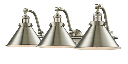 Franklin Restoration LED Bath Vanity in Satin Gold (405|515-3W-SG-M10-SG-LED)