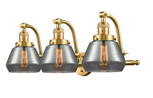 Franklin Restoration Three Light Bath Vanity in Satin Gold (405|515-3W-SG-G173)