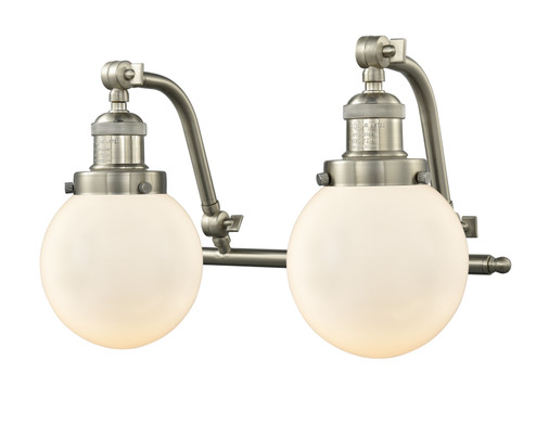 Franklin Restoration LED Bath Vanity in Brushed Satin Nickel (405|515-2W-SN-G201-6-LED)