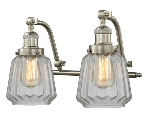 Franklin Restoration LED Bath Vanity in Brushed Satin Nickel (405|515-2W-SN-G142-LED)
