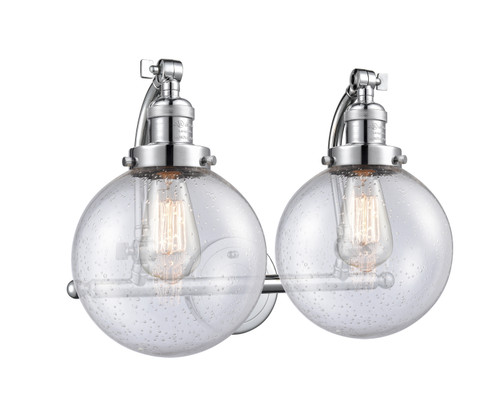 Franklin Restoration Two Light Bath Vanity in Polished Chrome (405|515-2W-PC-G204-8)