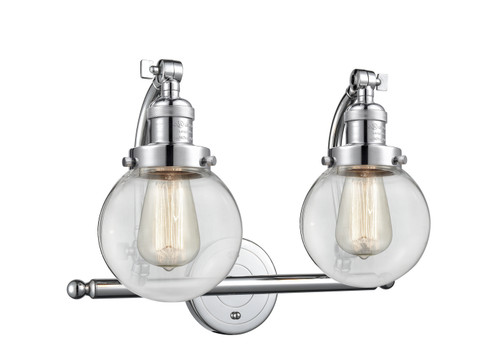 Franklin Restoration LED Bath Vanity in Polished Chrome (405|515-2W-PC-G202-6-LED)