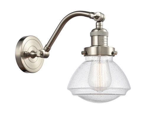 Franklin Restoration One Light Wall Sconce in Brushed Satin Nickel (405|515-1W-SN-G324)