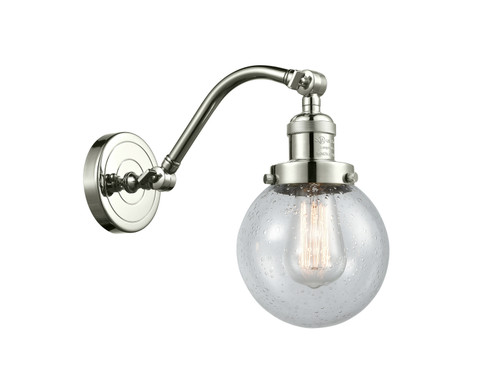 Franklin Restoration LED Wall Sconce in Polished Nickel (405|515-1W-PN-G204-6-LED)