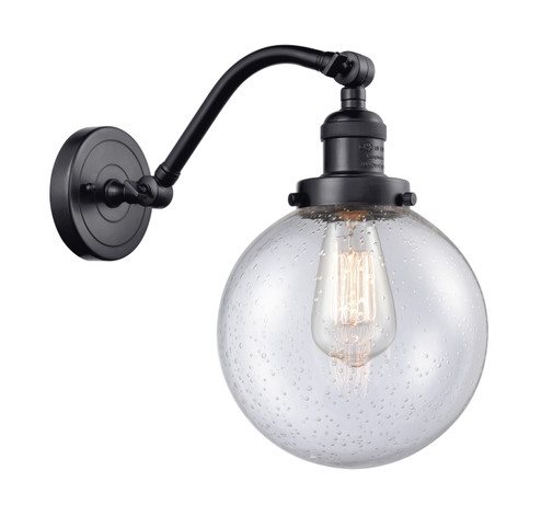 Franklin Restoration LED Wall Sconce in Matte Black (405|515-1W-BK-G204-8-LED)