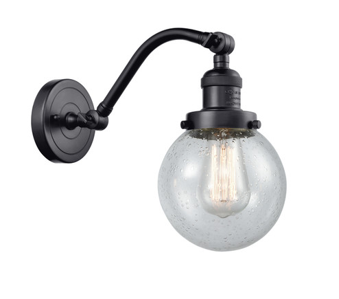 Franklin Restoration LED Wall Sconce in Matte Black (405|515-1W-BK-G204-6-LED)