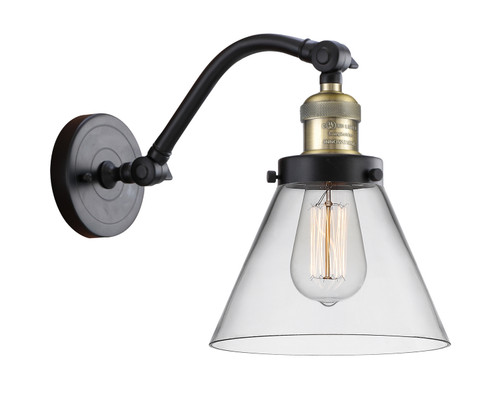 Franklin Restoration One Light Wall Sconce in Black Antique Brass (405|515-1W-BAB-G42)