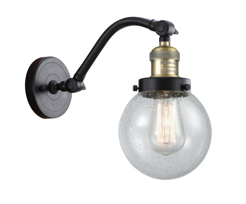 Franklin Restoration One Light Wall Sconce in Black Antique Brass (405|515-1W-BAB-G204-6)