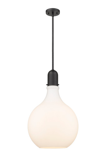 Auralume One Light Pendant in Matte Black (405|492-1S-BK-G581-16)