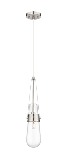 Downtown Urban One Light Pendant in Satin Nickel (405|452-1P-SN-G452-4CL)