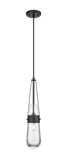 Downtown Urban One Light Pendant in Matte Black (405|452-1P-BK-G452-4CL)