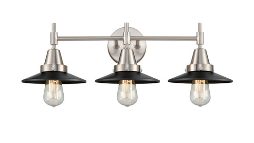 Caden LED Bath Vanity in Satin Nickel (405|447-3W-SN-M6-BK-LED)