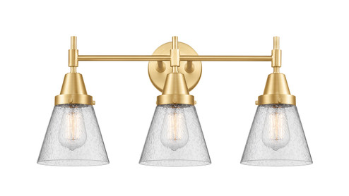 Caden LED Bath Vanity in Satin Gold (405|447-3W-SG-G64-LED)
