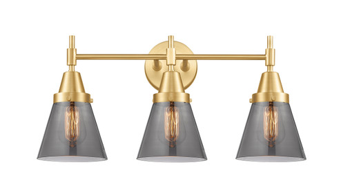 Caden Three Light Bath Vanity in Satin Gold (405|447-3W-SG-G63)