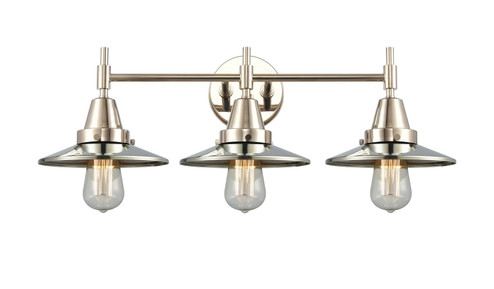 Caden LED Bath Vanity in Polished Nickel (405|447-3W-PN-M6-BK-LED)