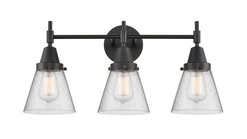 Caden Three Light Bath Vanity in Matte Black (405|447-3W-BK-G64)